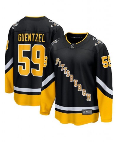 Men's Branded Jake Guentzel Black Pittsburgh Penguins 2021/22 Alternate Premier Breakaway Player Jersey $64.75 Jersey