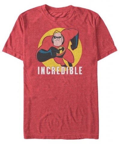 Disney Pixar Men's The Incredibles, Mr. Incredible Strong Pose Short Sleeve T-Shirt Red $19.94 T-Shirts